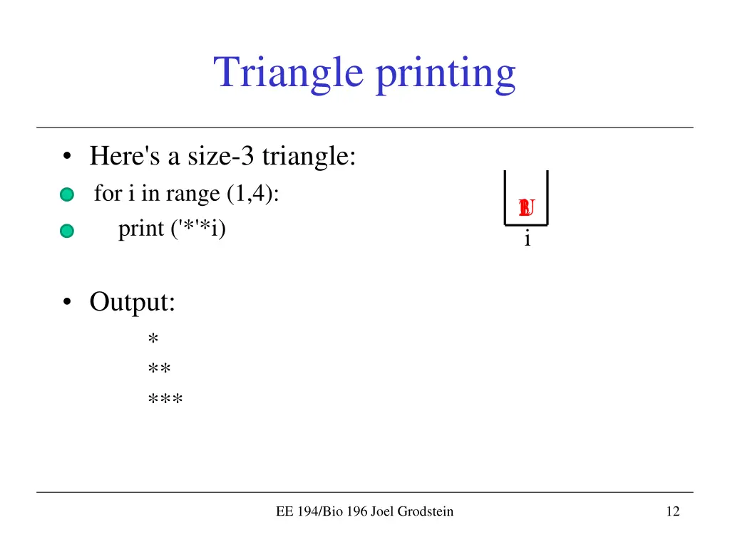 triangle printing