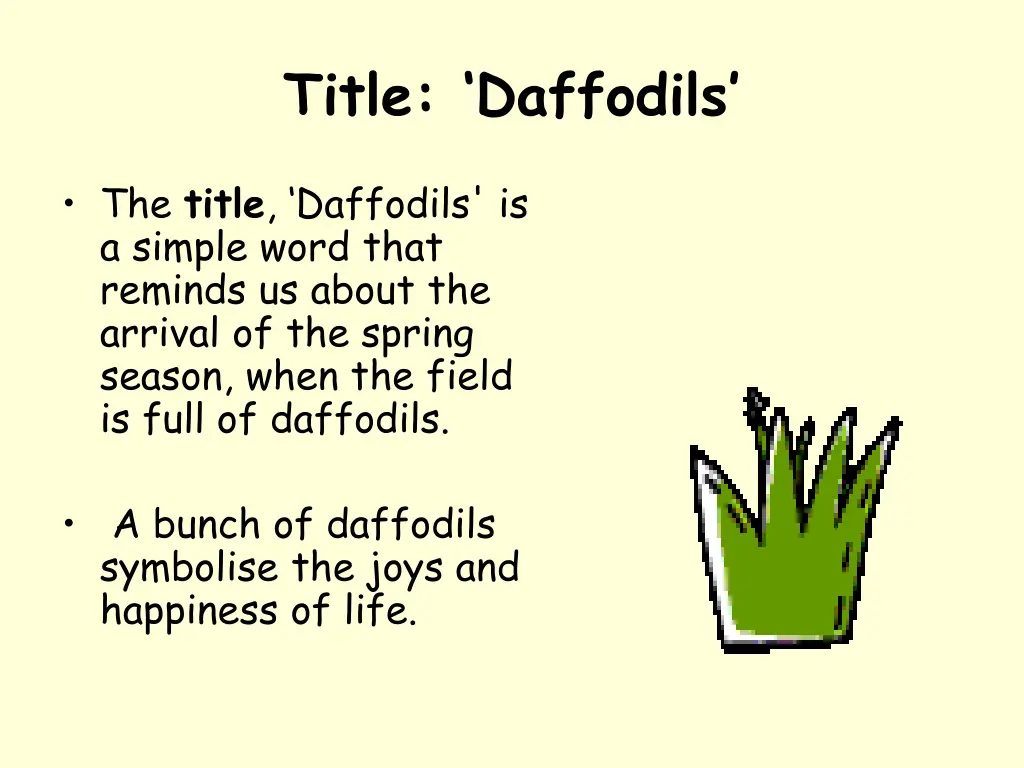 title daffodils