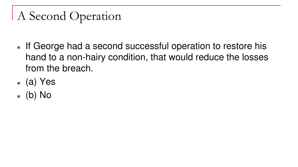 a second operation