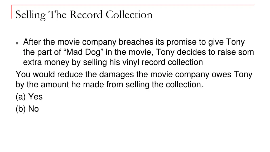 selling the record collection