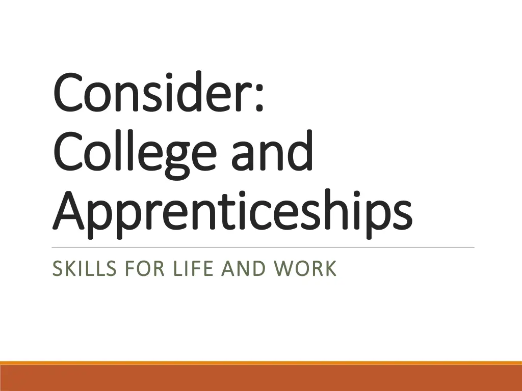 consider consider college and college
