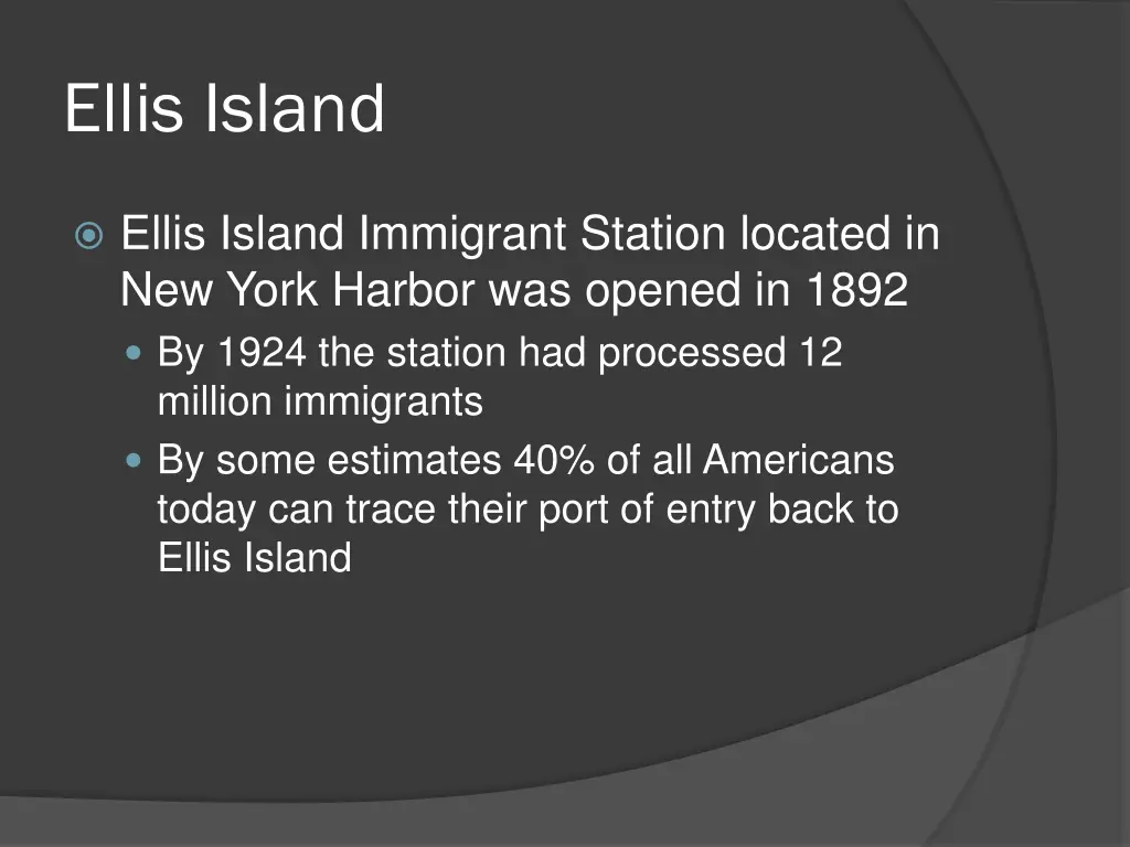 ellis island