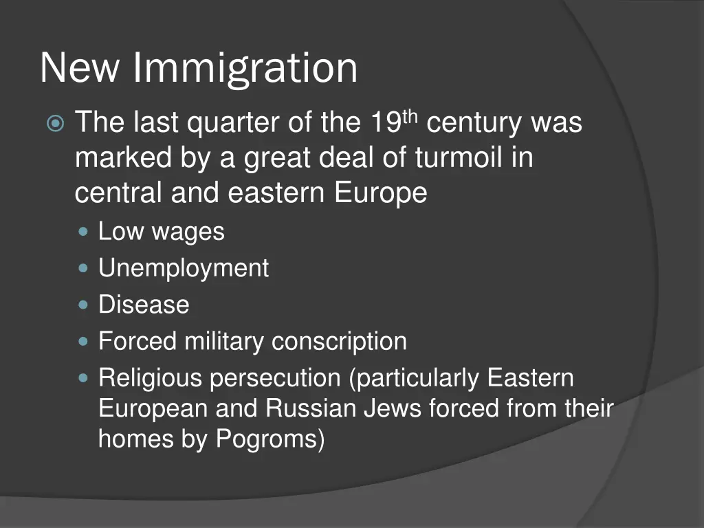 new immigration