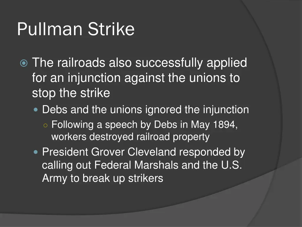 pullman strike 2