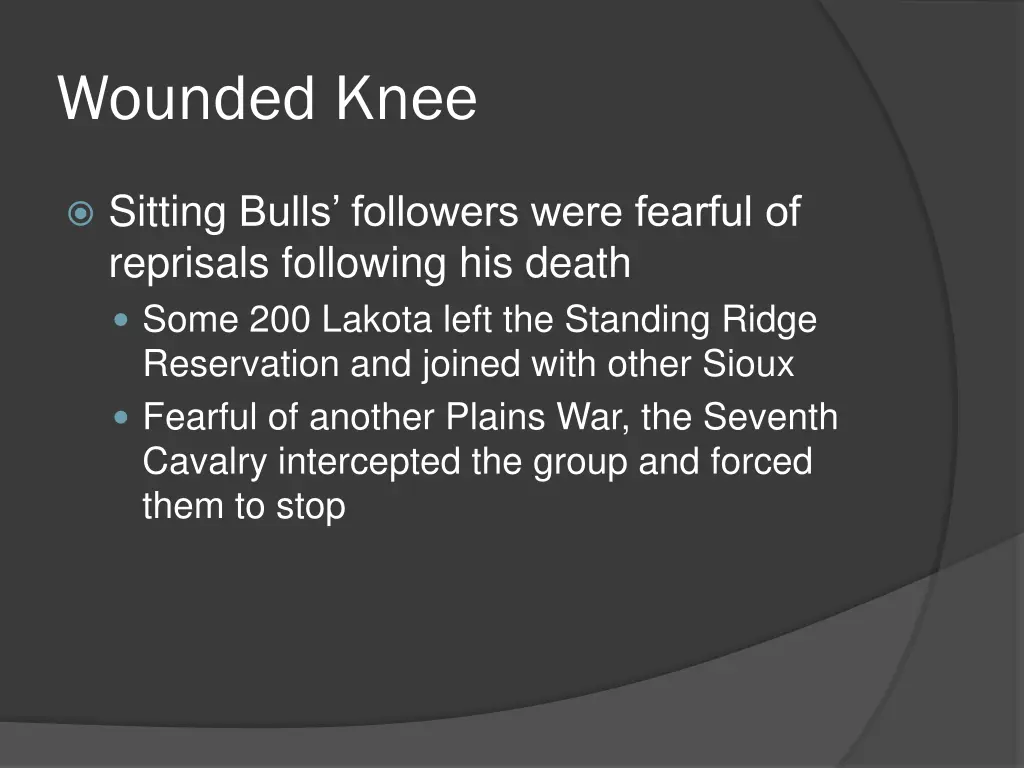 wounded knee