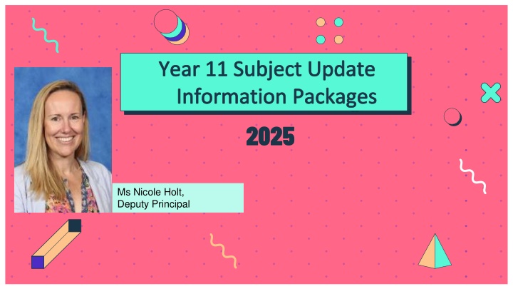 year 11 subject update information packages