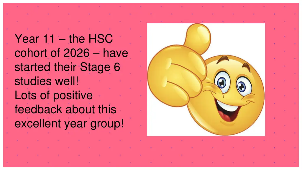 year 11 the hsc cohort of 2026 have started their