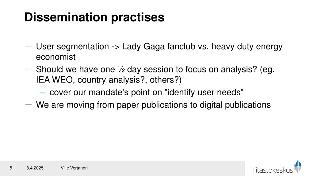 dissemination practises