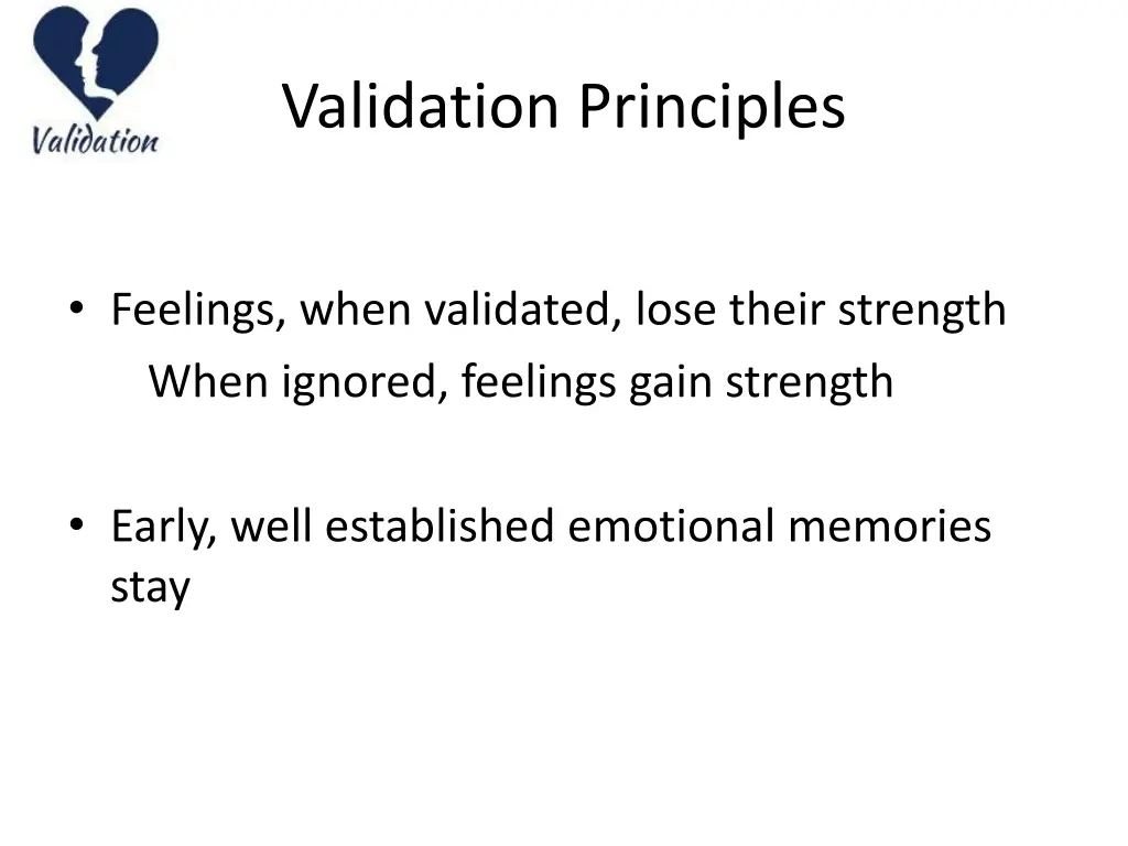 validation principles