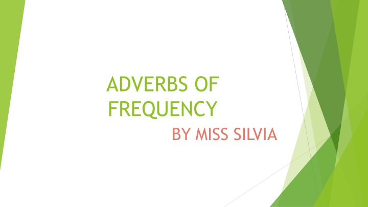 adverbs of frequency