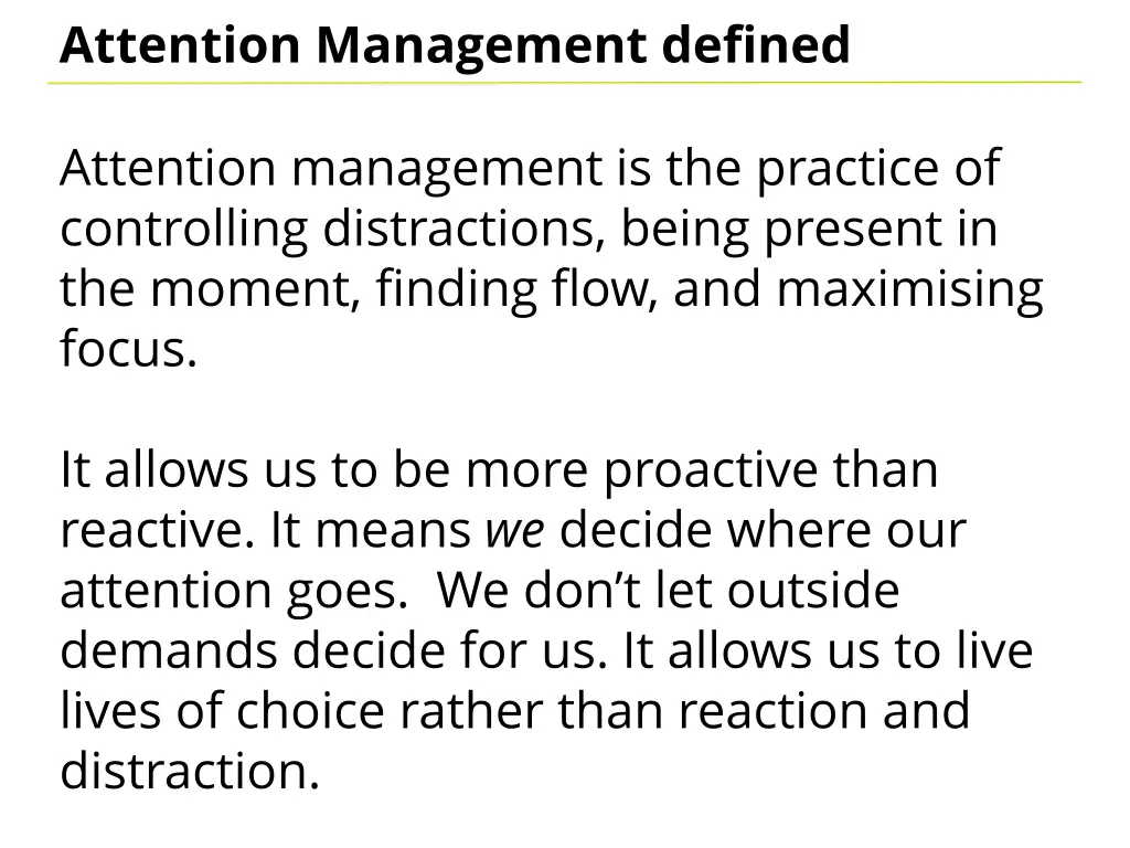 attention management defined