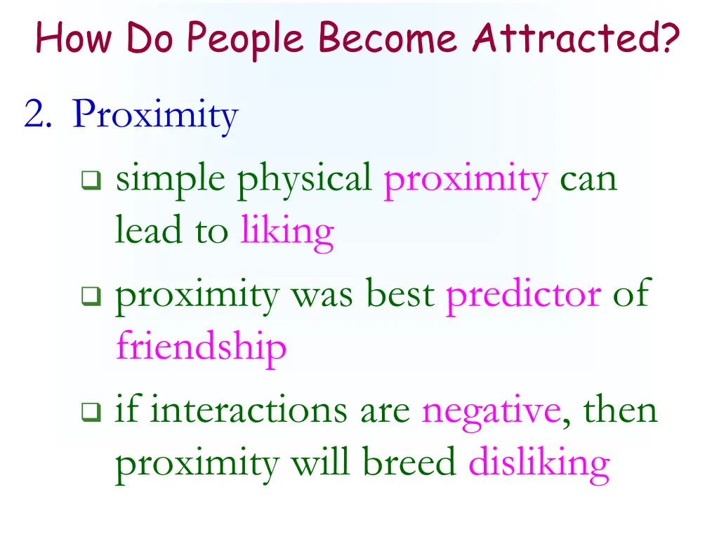 how do people become attracted 1