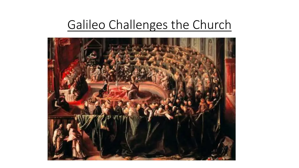 galileo challenges the church