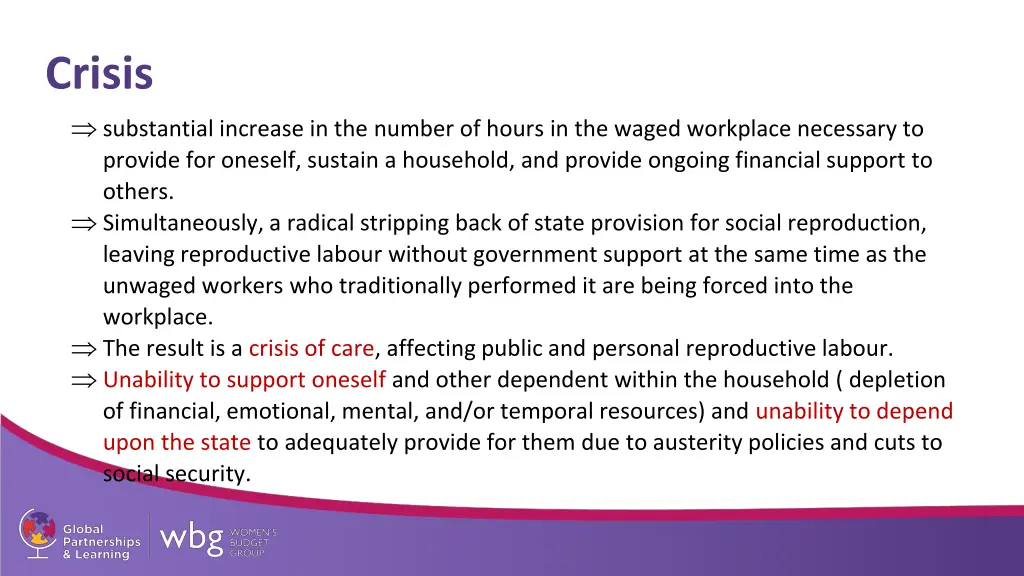 crisis substantial increase in the number
