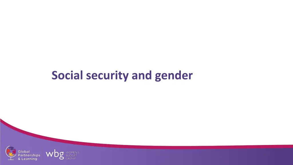 social security and gender