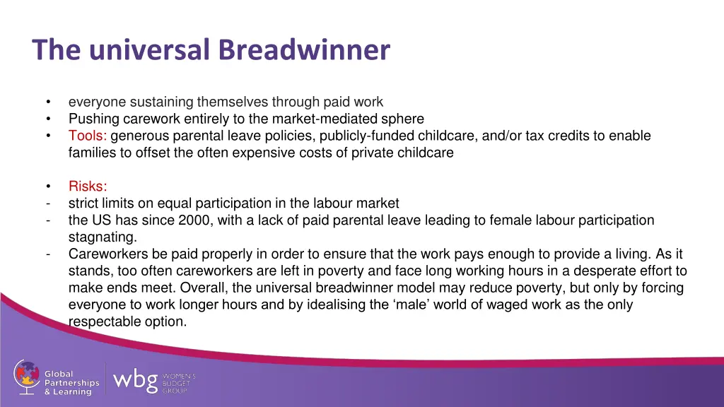 the universal breadwinner