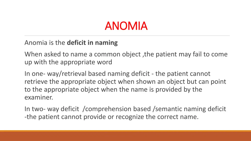 anomia anomia