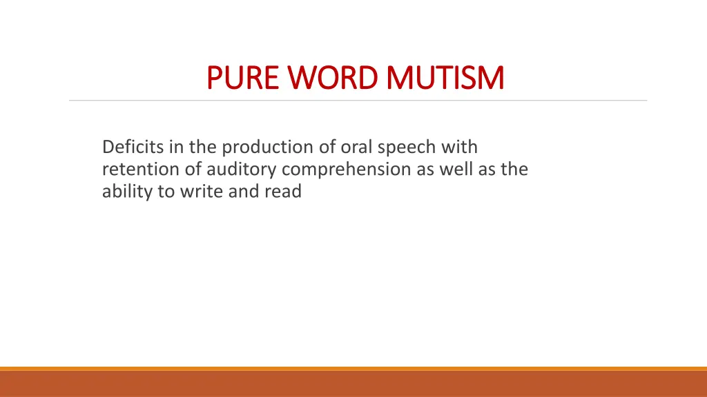 pure word mutism pure word mutism