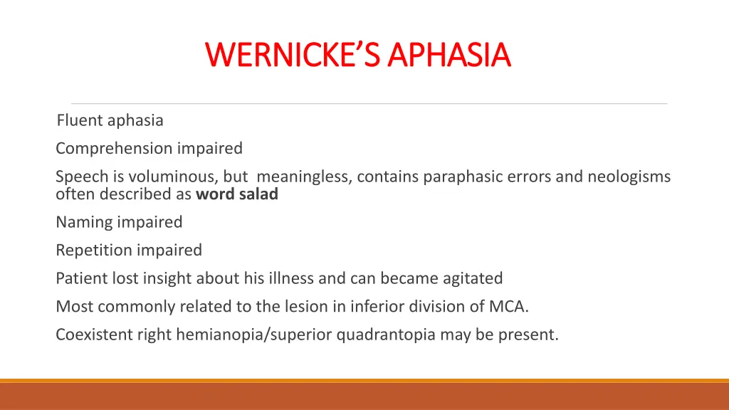 wernicke s aphasia wernicke s aphasia