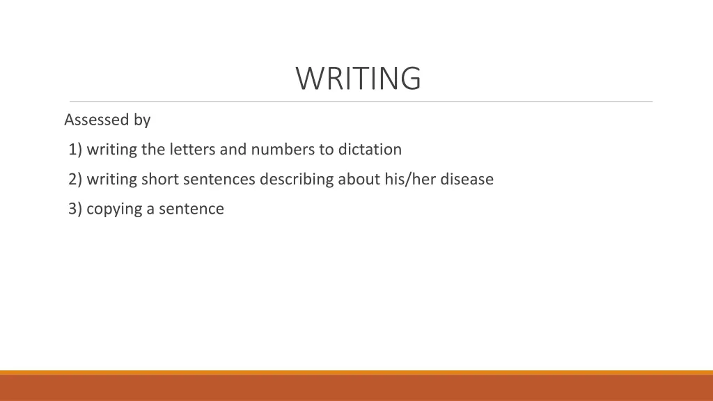 writing