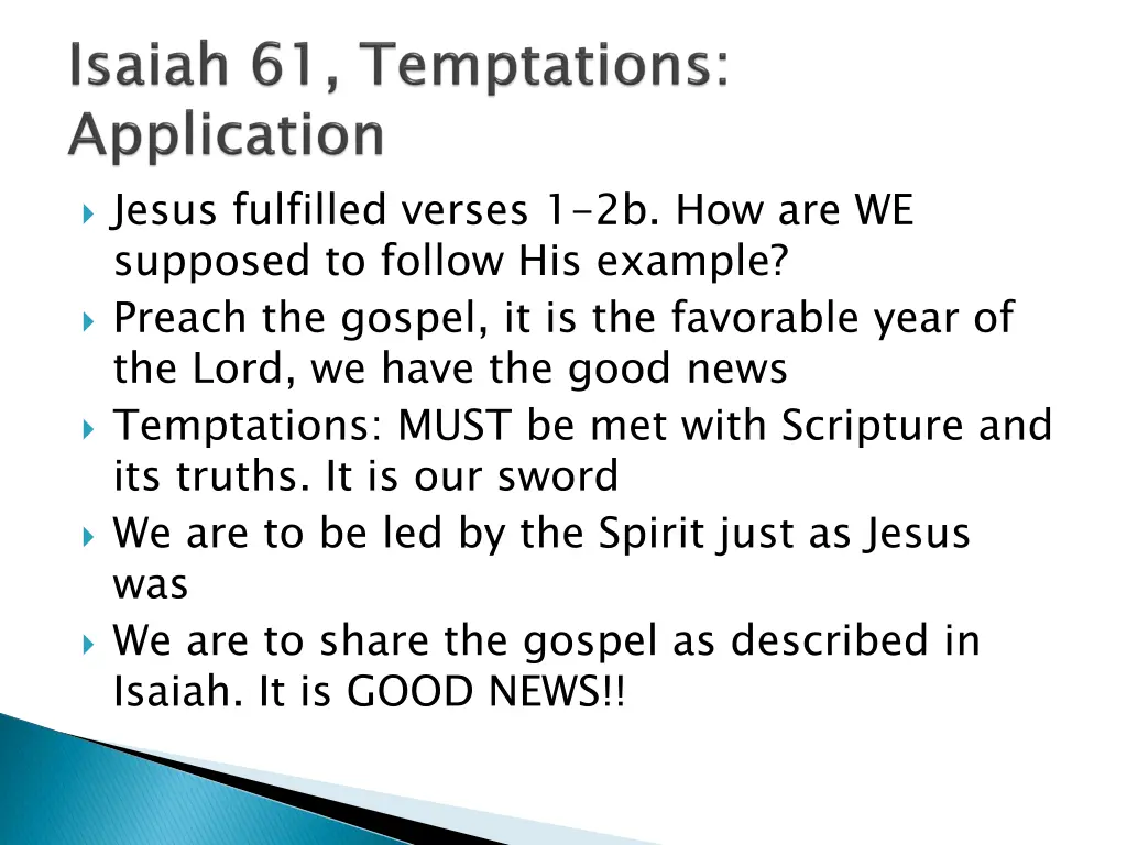 jesus fulfilled verses 1 2b how are we supposed