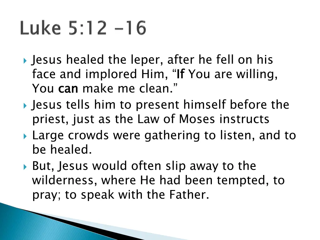 jesus healed the leper after he fell on his face