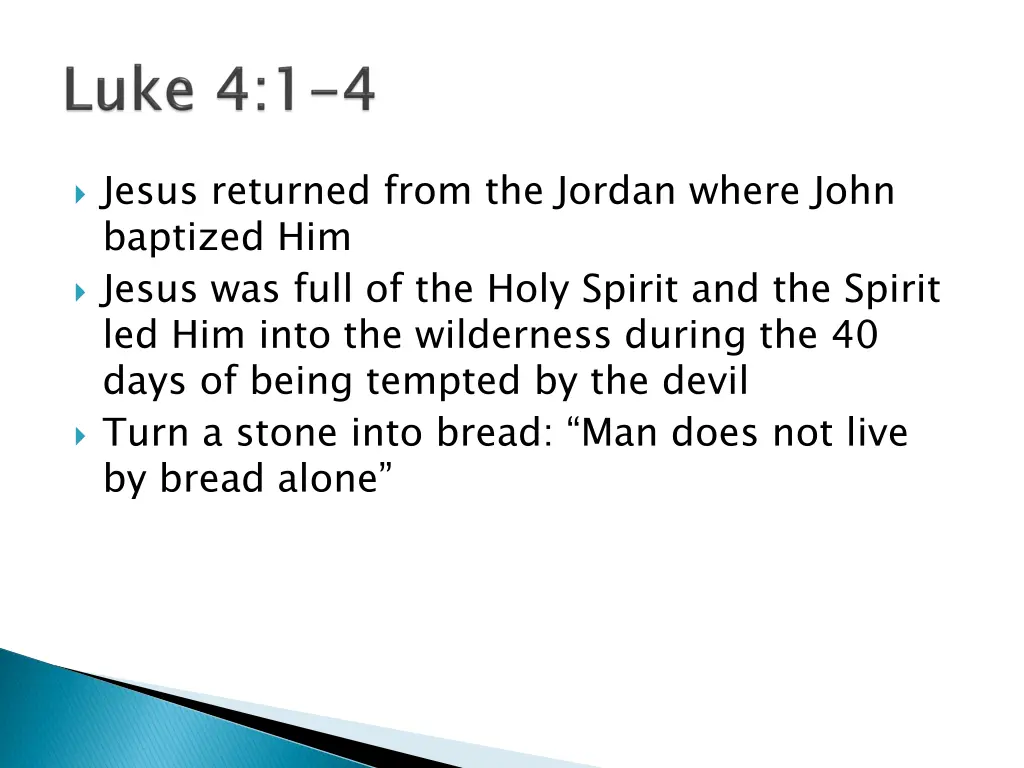 jesus returned from the jordan where john