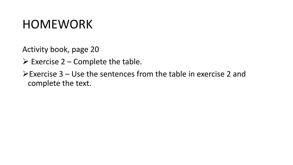 homework