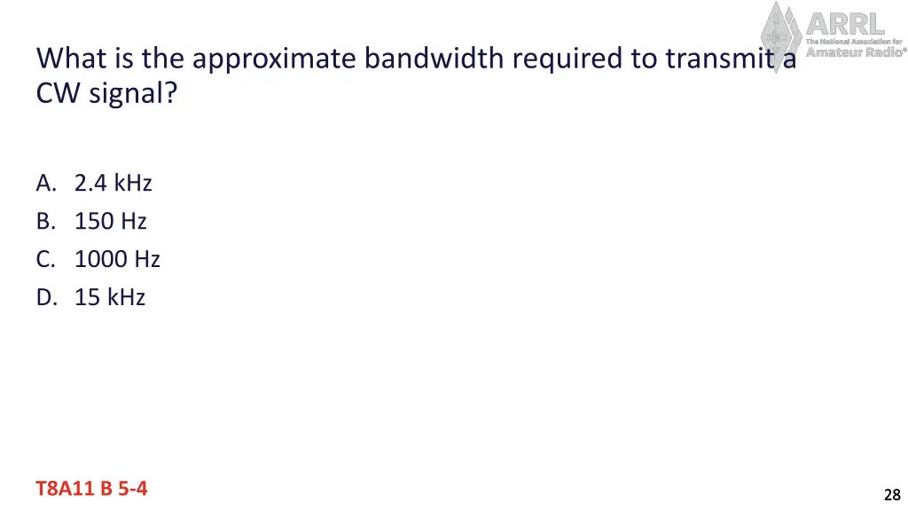 what is the approximate bandwidth required