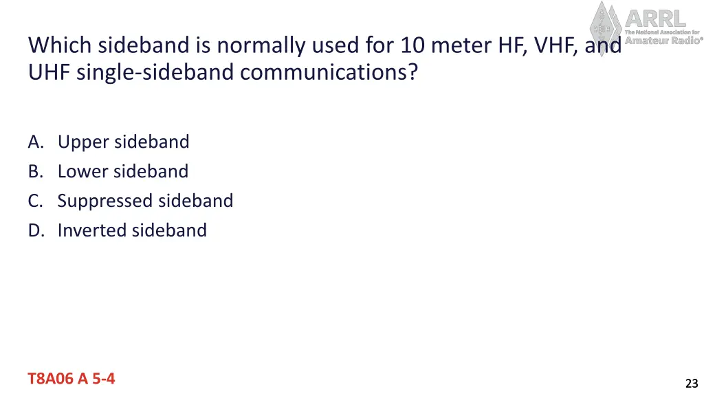 which sideband is normally used for 10 meter