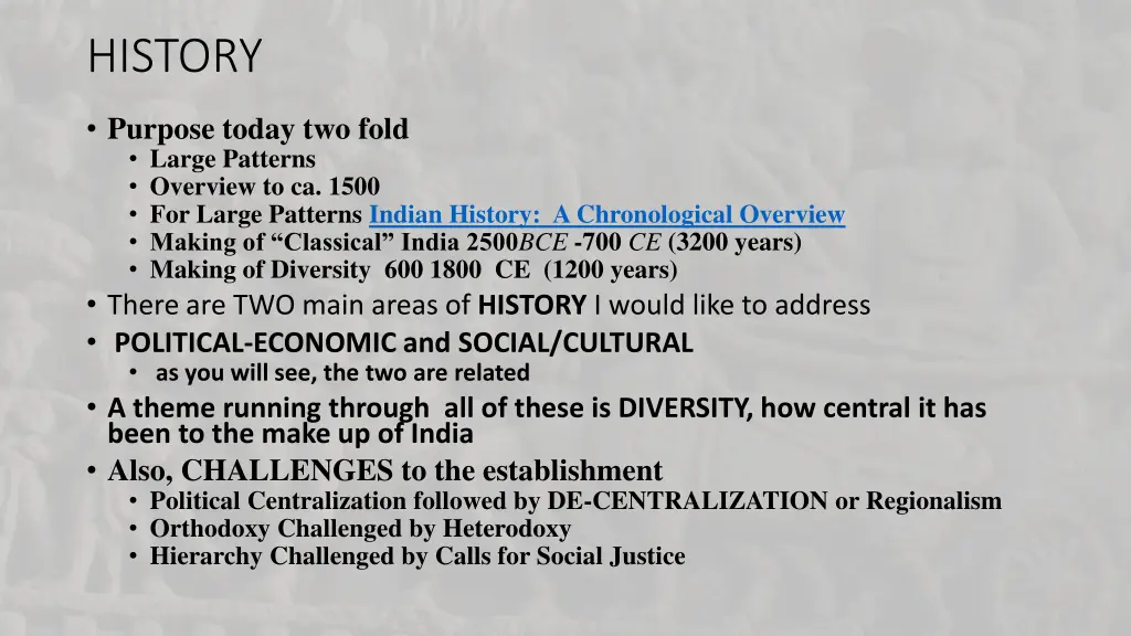 history