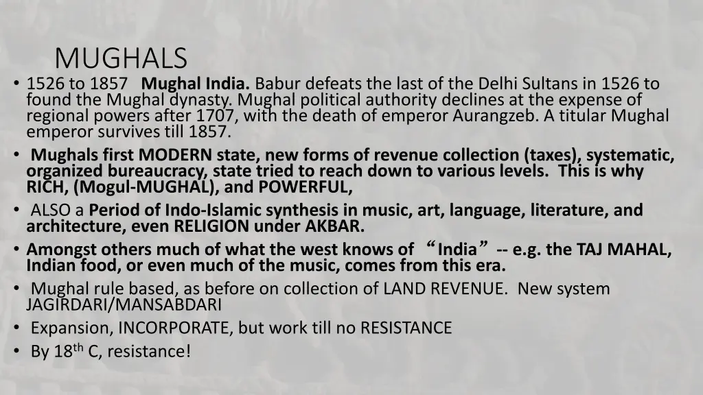 mughals 1526 to 1857 mughal india babur defeats