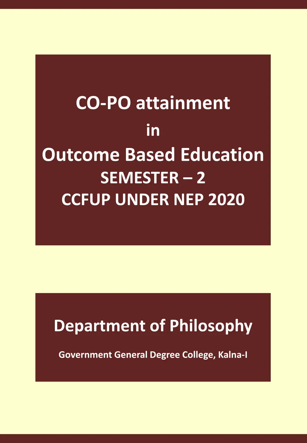 co po attainment in outcome based education 1