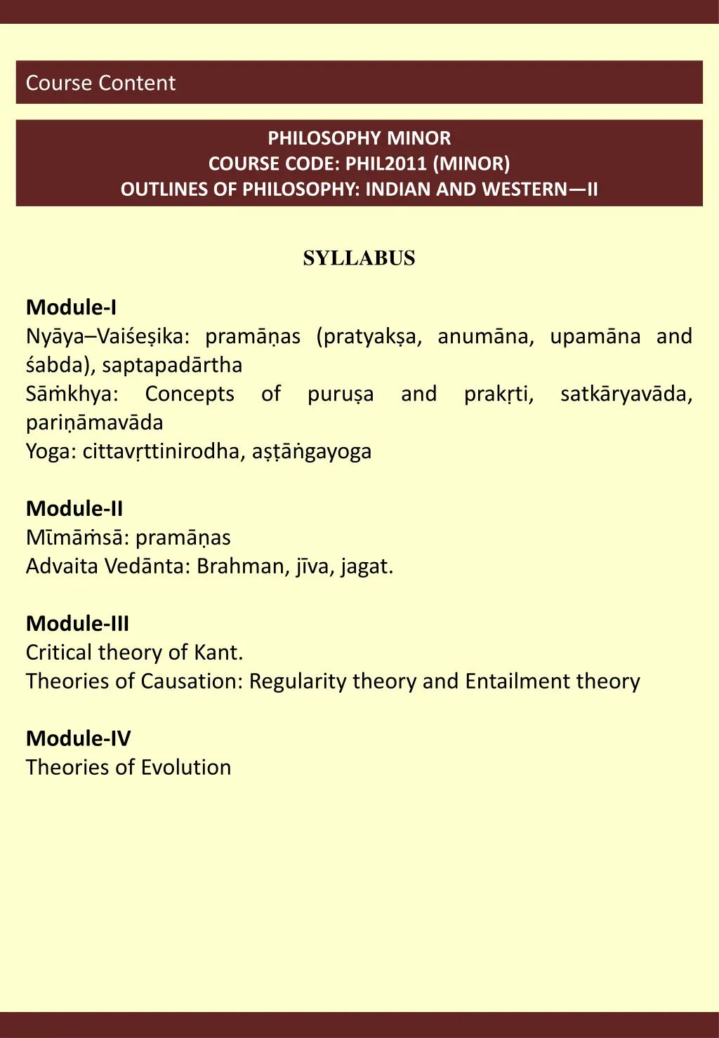 course content 5