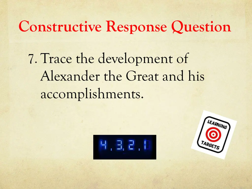 constructive response question