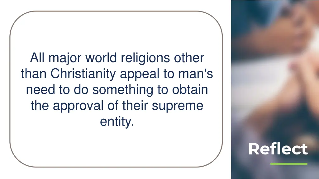 all major world religions other than christianity