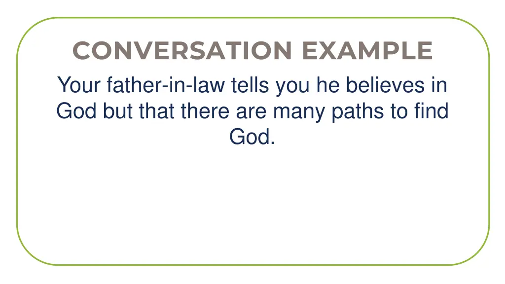conversation example