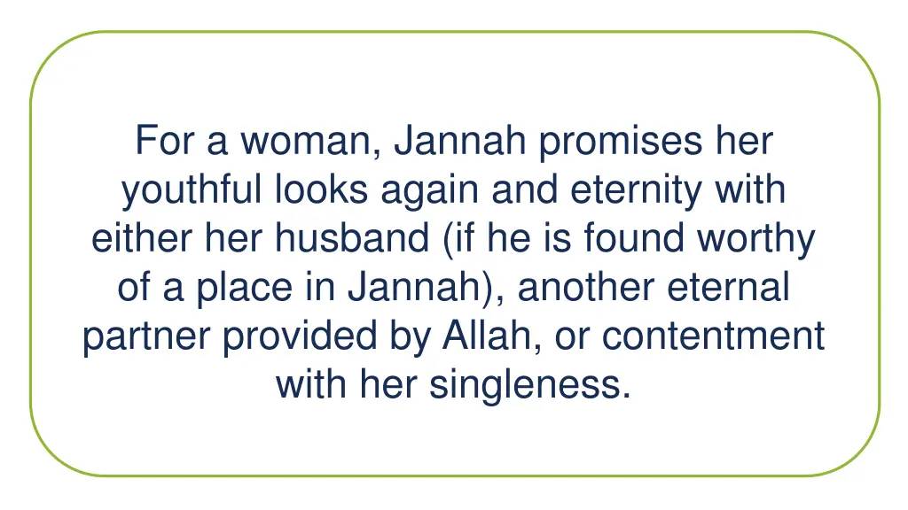 for a woman jannah promises her youthful looks