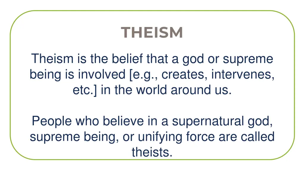 theism