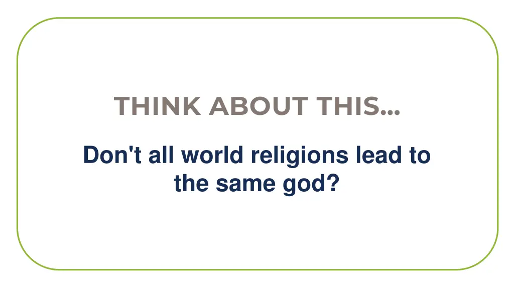 think about this