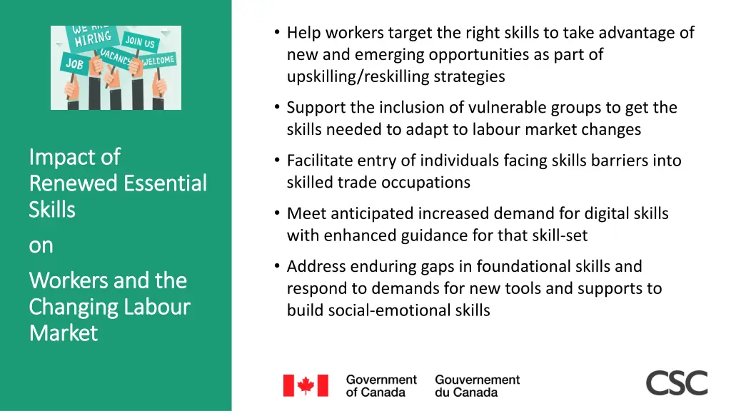 help workers target the right skills to take