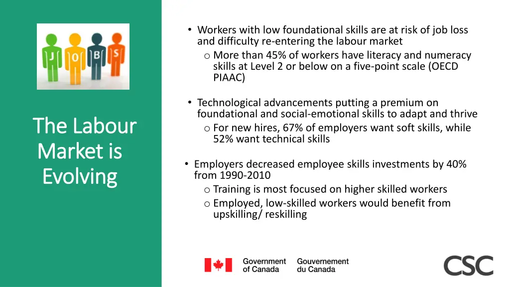 workers with low foundational skills are at risk