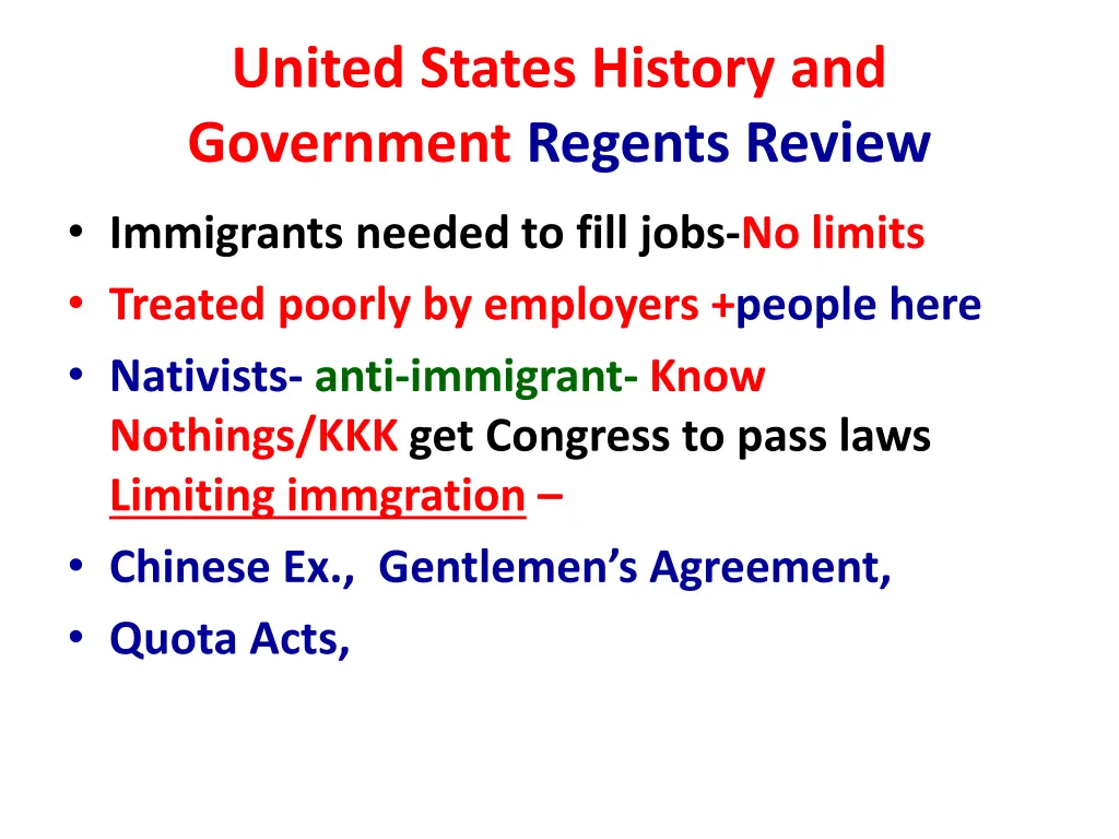 united states history and government regents 12