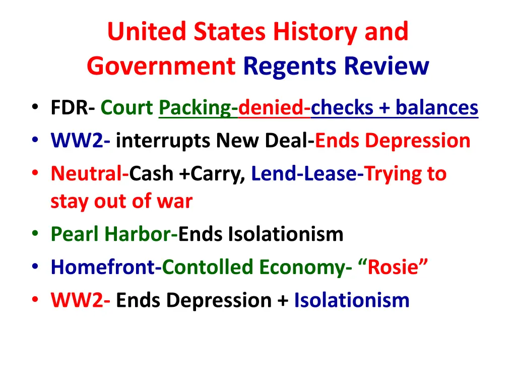 united states history and government regents 17