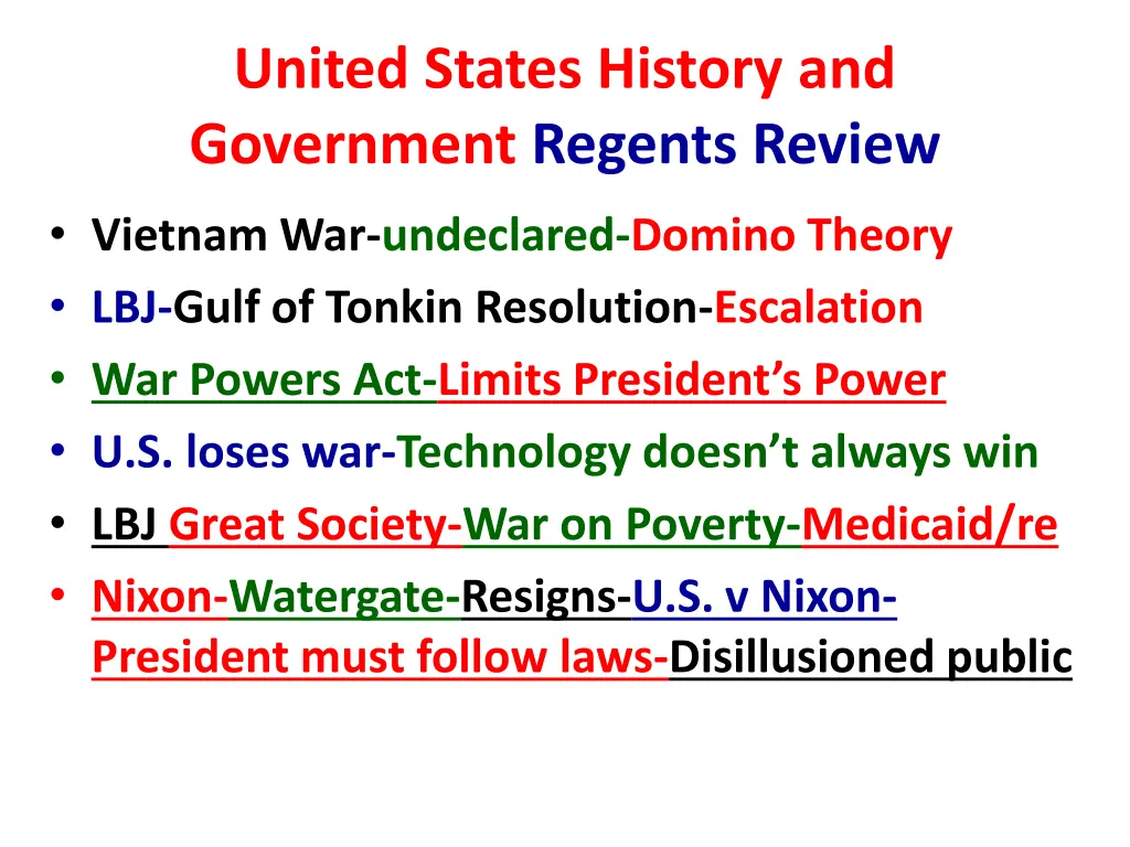 united states history and government regents 20