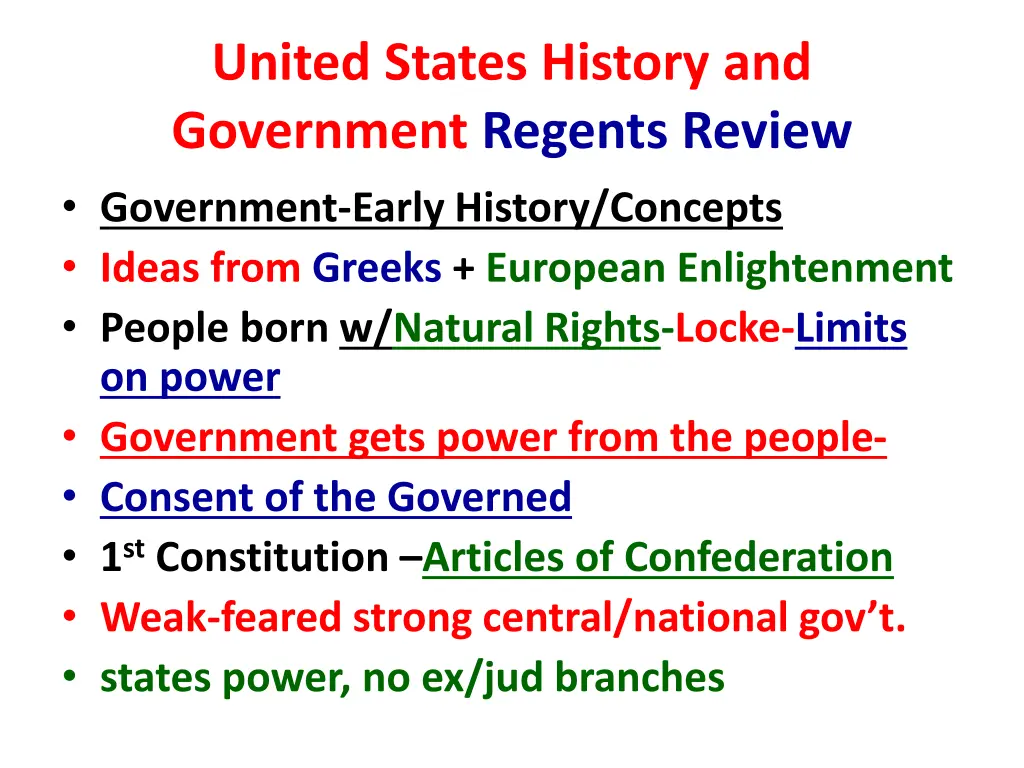 united states history and government regents 4