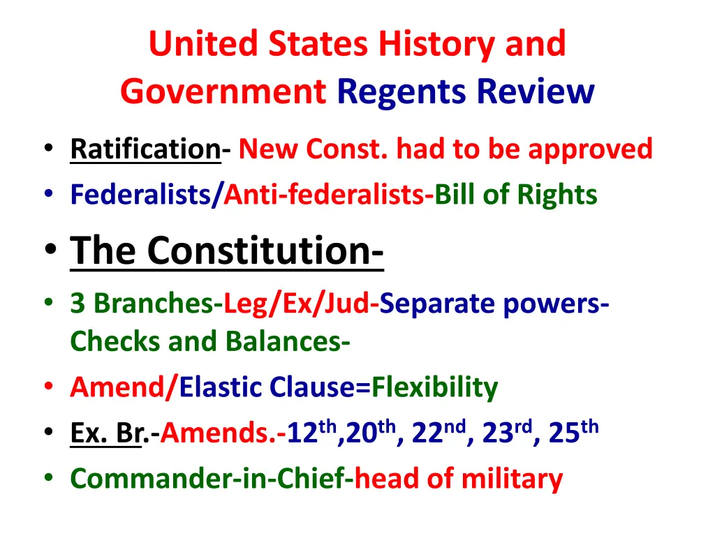 united states history and government regents 6