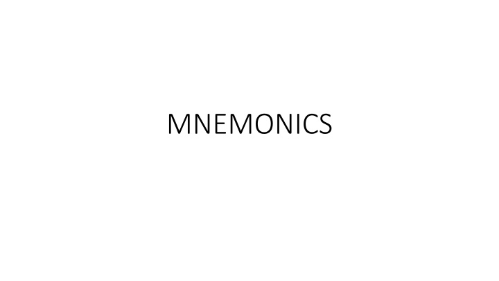 mnemonics