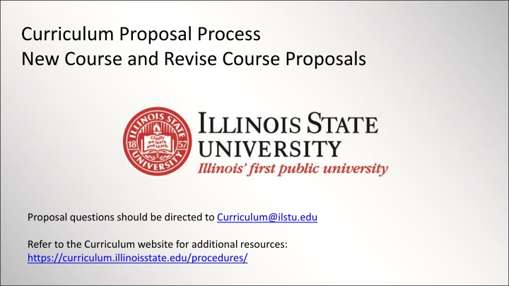 curriculum proposal process new course and revise