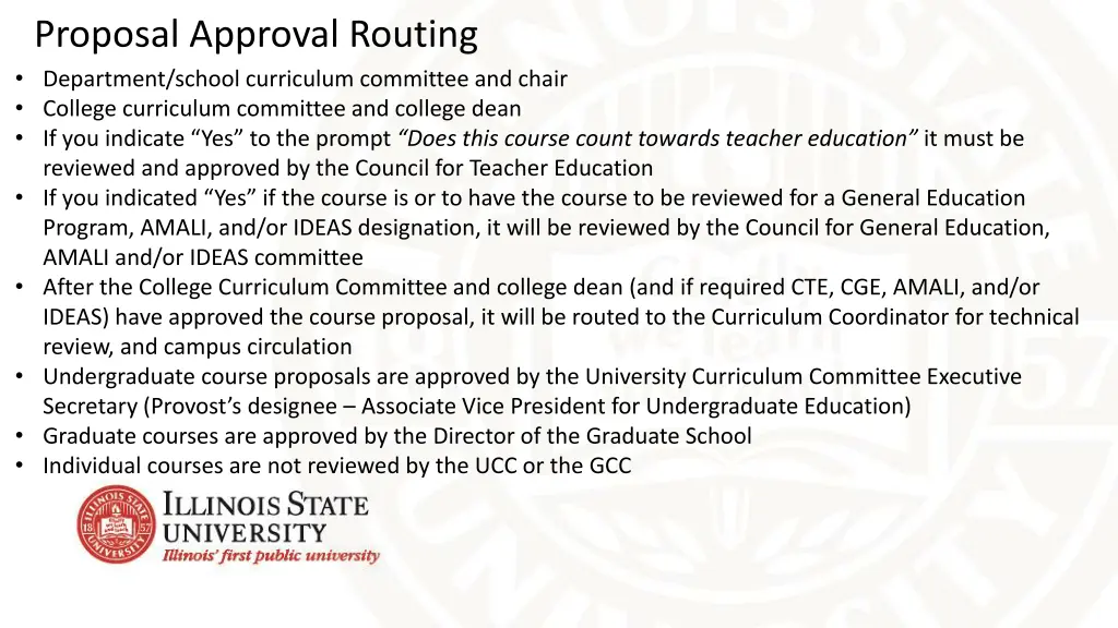 proposal approval routing department school